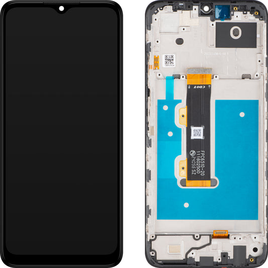 Nokia G22 dotykový displej s rámčekom, čierny, servisný balík 7010101326H001 