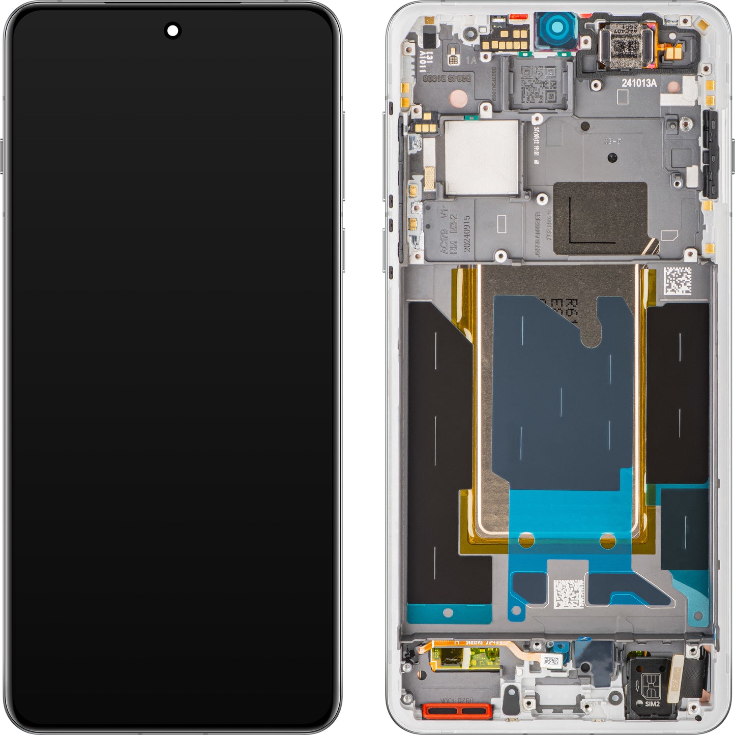 Display s dotykovou obrazovkou Oppo Find X8 Pro, s rámom, Biela (Pearl White), Service Pack 621029000357