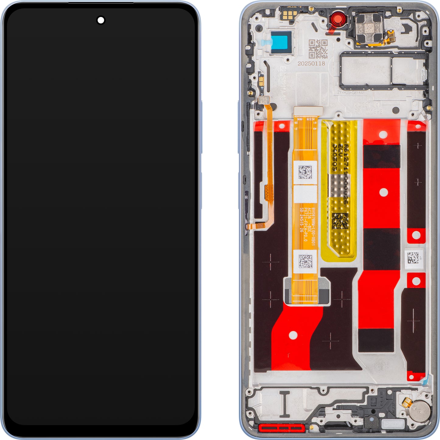 Displej s dotykovou obrazovkou Oppo A5 Pro 4G, s rámom, Modrý (Feather Blue), Service Pack 621029000458