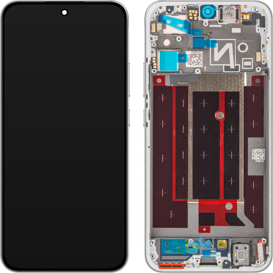 Displej s dotykovou obrazovkou Oppo Reno14, s rámom, Biela (Brilliant White), Service Pack 621029000603