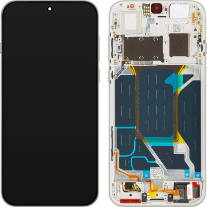 Displej s dotykovou obrazovkou Oppo Find X9 Pro, s rámom, Biela (Silk White), Service Pack 621029000721