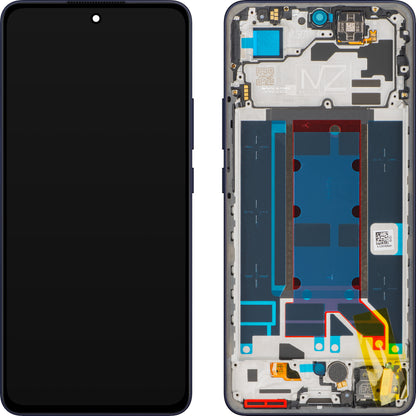Displej s dotykovou obrazovkou Oppo Reno13 FS 5G / Reno13 F, s rámom, Modrý (Luminous Blue), Service Pack 621029000452