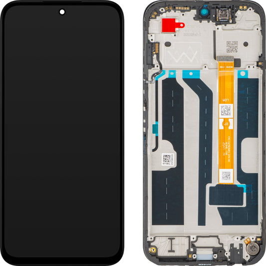Displej s dotykovou obrazovkou Oppo A6k, s rámom, čierny, Service Pack 621029000842