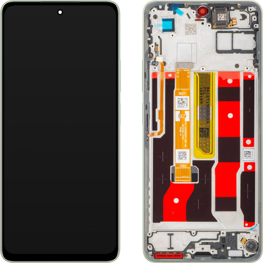 Displej s dotykovou obrazovkou Oppo A5 Energy / A5 Pro, s rámom, Zelená (Olive Green), Service Pack 621029000494