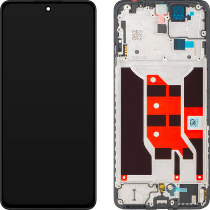 Displej s dotykovou obrazovkou Oppo Reno12 F, s rámom, čierny, servisný balík 621029000258