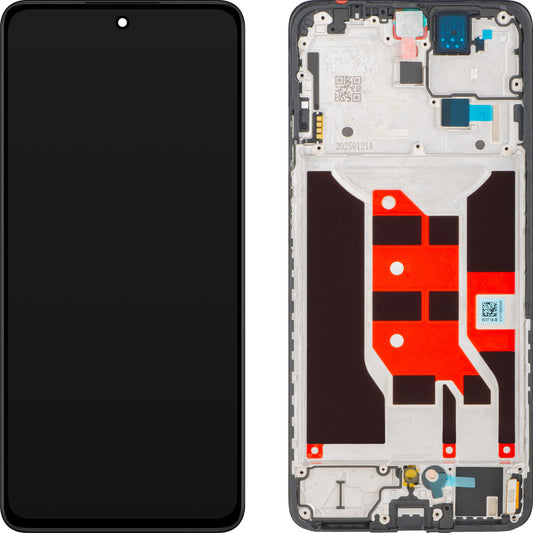 Displej s dotykovou obrazovkou Oppo Reno12 F, s rámom, čierny, servisný balík 621029000258