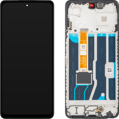 Displej s dotykovou obrazovkou Oppo A5 4G, s rámom, čierny, Service Pack 621029000585