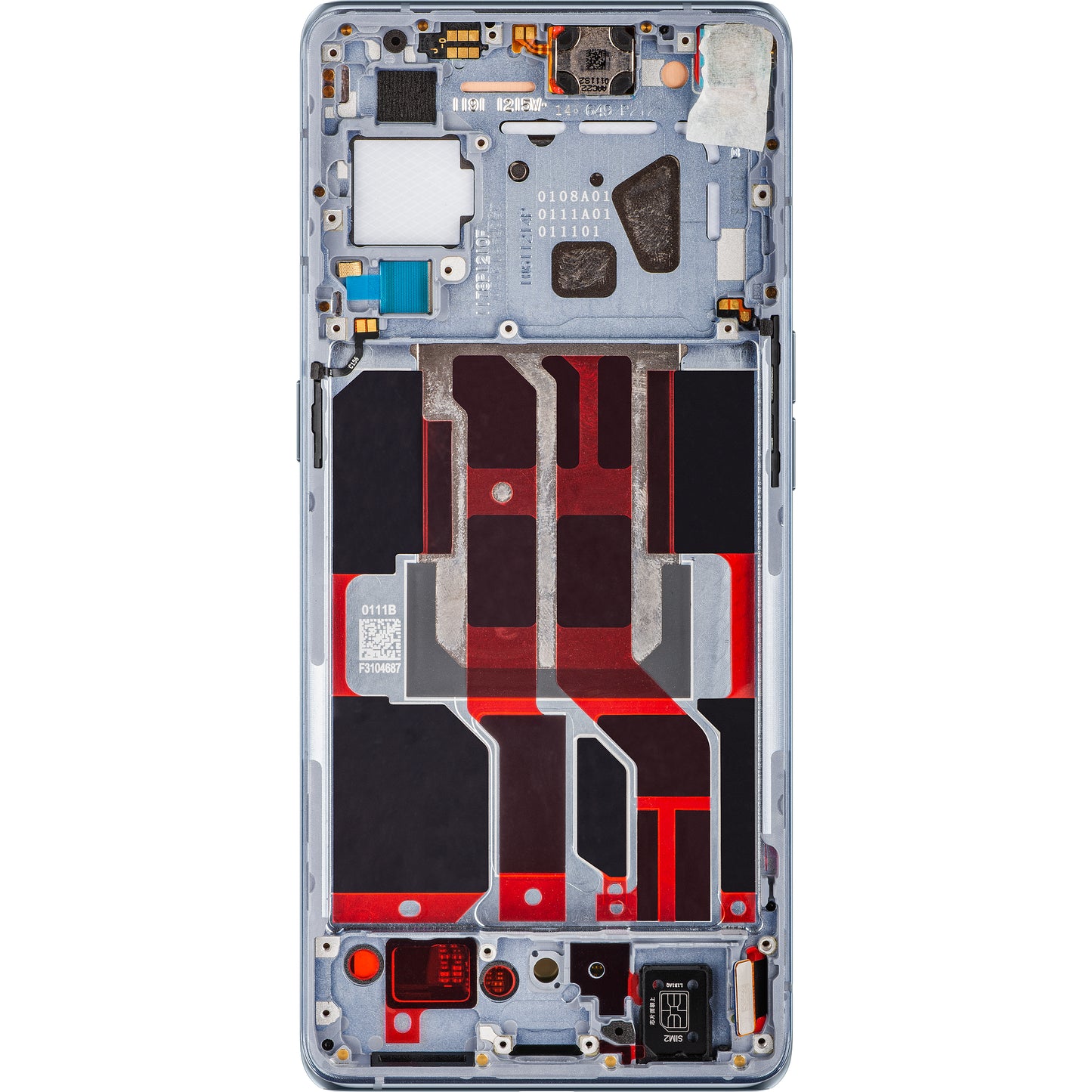 Display s dotykovou obrazovkou Oppo Reno6 Pro 5G (Snapdragon) / Reno6 Pro+ 5G, s rámom, Sivá (Lunar Grey), Service Pack 4907528