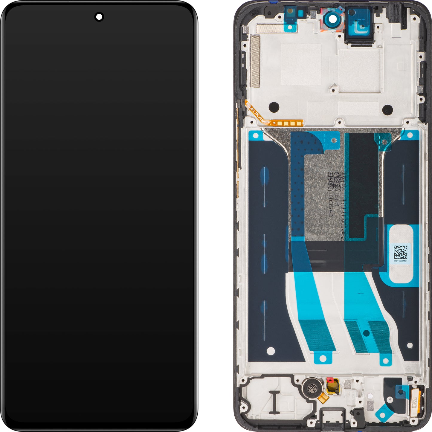 Realme 13 4G / 12 4G dotykový displej, s rámom, čierny, servisný balíček 621029000225 