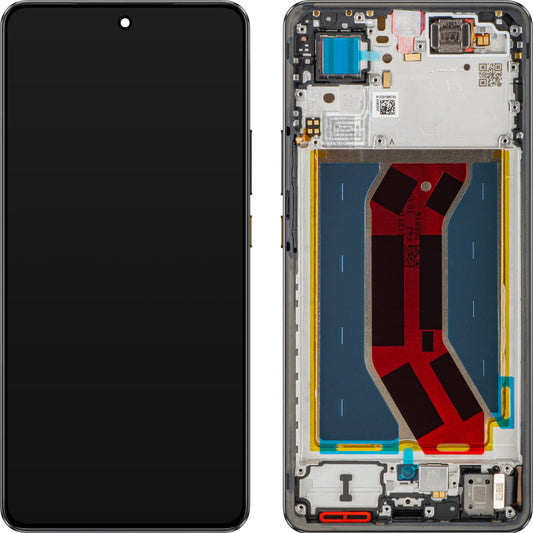 Displej s dotykovou obrazovkou Realme GT 7T, s rámom, čierny (IceSense Black), Service Pack 621029000574