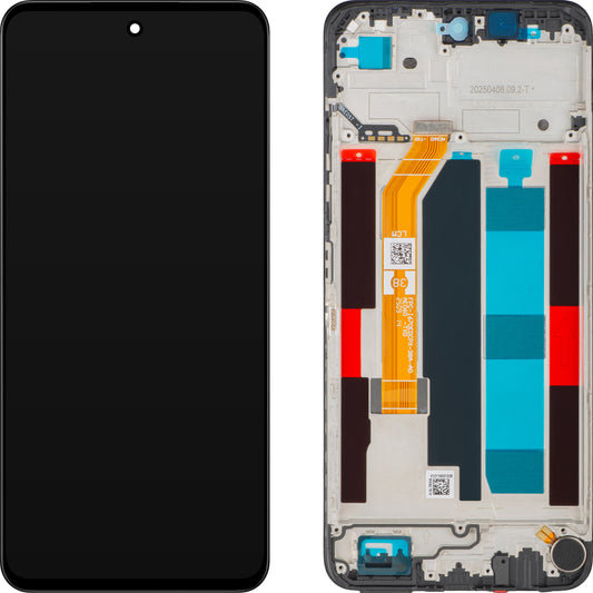 Display s dotykovou obrazovkou Realme C71, s rámom, čierny, Service Pack 621029000577