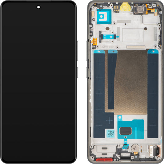 Displej s dotykovou obrazovkou Realme 16 Pro+, s rámom, sivý, Service Pack 621029000805