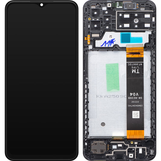 Displej s dotykovou obrazovkou Samsung Galaxy A13 A135, s rámom, čierny, Swap GH82-28508A