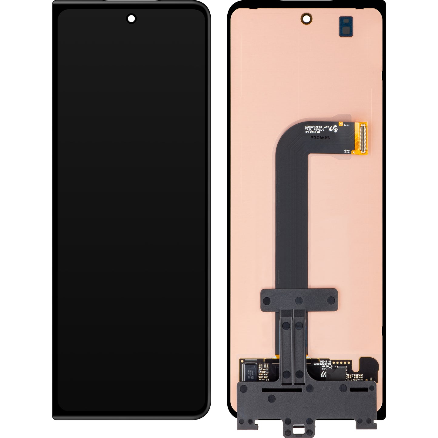 Dotykový displej Samsung Galaxy Z Fold3 5G F926, pod vonkajší, čierny, servisný balík GH82-26238A 