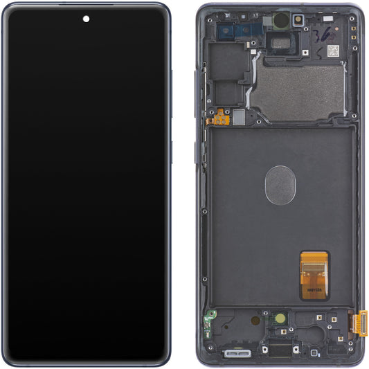 Displej s dotykovou obrazovkou Samsung Galaxy S20 FE 5G G781, s rámom, tmavomodrý, Swap GH82-24214A