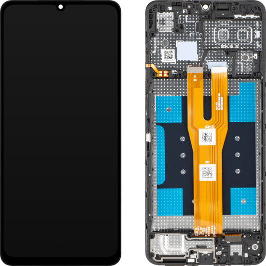 Displej s dotykovou obrazovkou Samsung Galaxy A06 A065, s rámom, čierny, Service Pack GH81-26440A