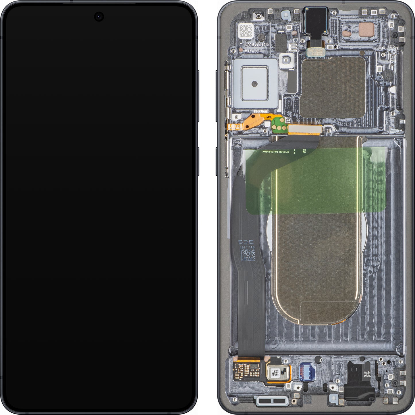 Displej s dotykovou obrazovkou Samsung Galaxy S25 Edge S937, s rámom, čierny (Titanium Jetblack), Service Pack GH82-37224C