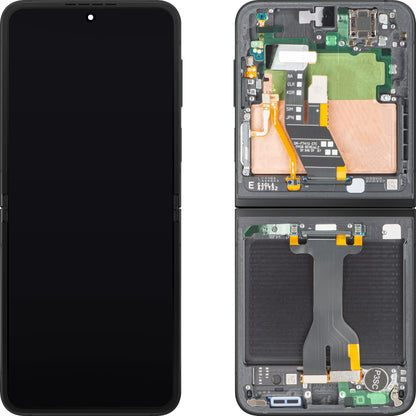Samsung Galaxy Z Flip6 F741 Display with Touchscreen, Frame, Sub Inner, Black, Service Pack GH82-35014E