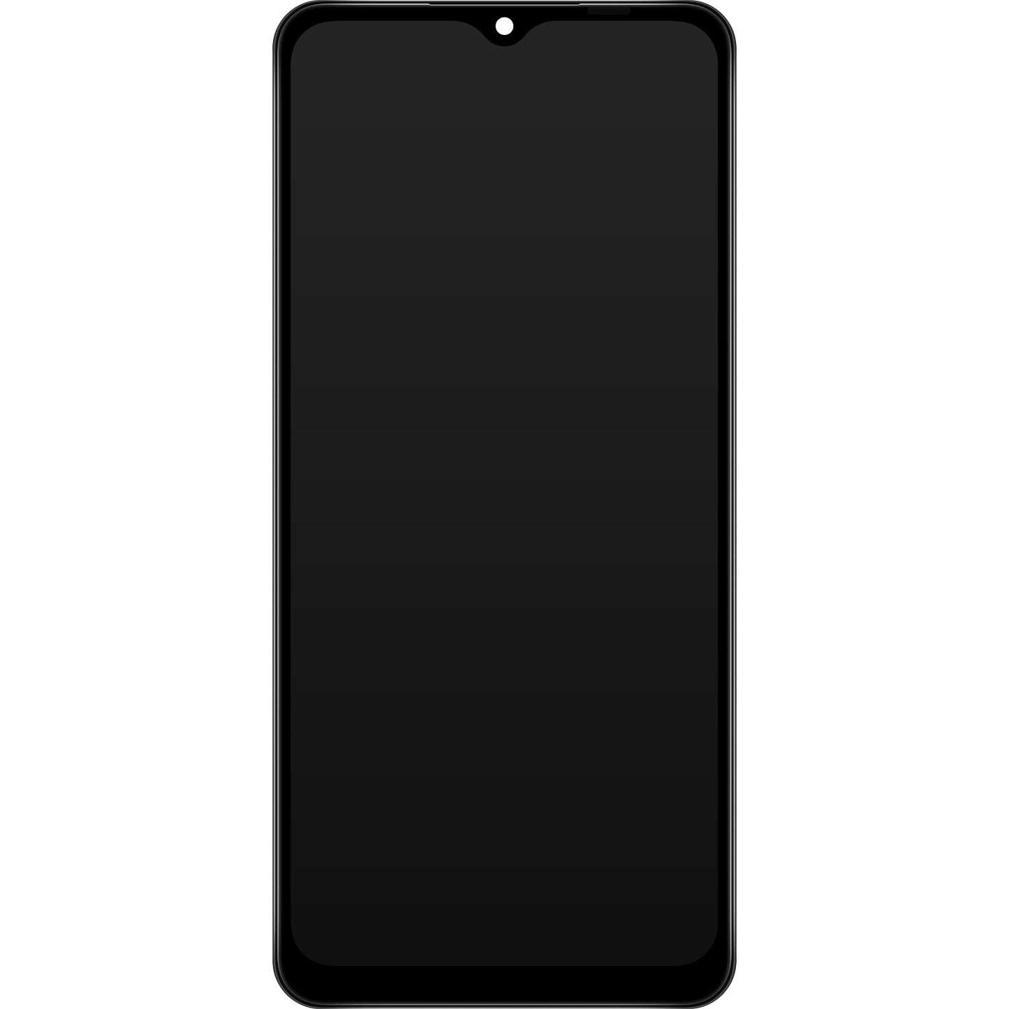 Dotykový displej Samsung Galaxy A12 Nacho A127, s rámom, čierny, repasovaný GH82-26486A