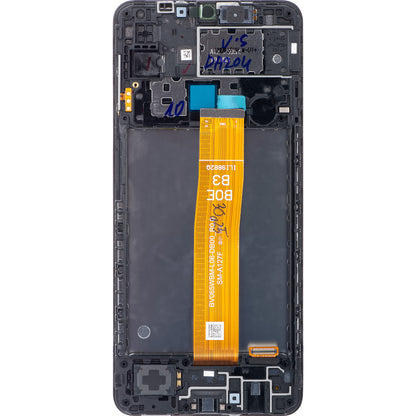 Dotykový displej Samsung Galaxy A12 Nacho A127, s rámom, čierny, repasovaný GH82-26486A