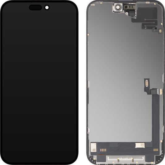 Displej s dotykovou obrazovkou a snímačom priblíženia MP kompatibilný s Apple iPhone 16 Plus, s rámom, softvérová verzia OLED FHD diagnostika, čierny