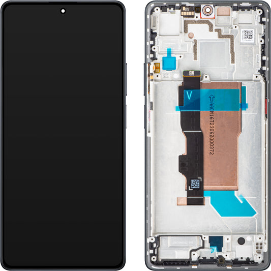 Displej s dotykovou obrazovkou Xiaomi Poco F5, s rámom, čierny, servisný balík 560001M16T00