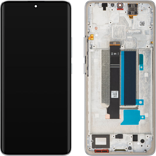 Displej s dotykovou obrazovkou Xiaomi Redmi Note 13 Pro+, s rámom, Biela (Moonlight White), Service Pack 560001N16U00