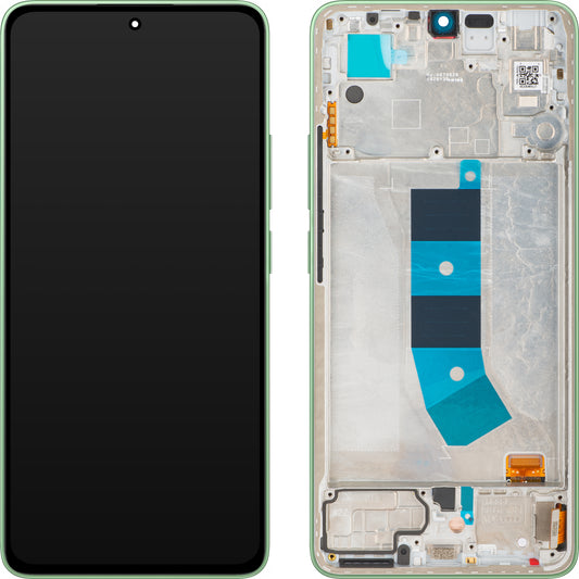 Displej s dotykovou obrazovkou Xiaomi Redmi Note 13 4G, s rámom, Zelená (Mint Green), Service Pack 56000300N700