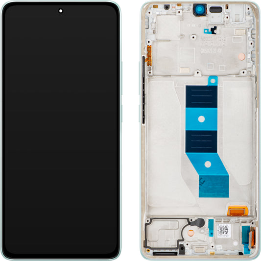 Displej s dotykovou obrazovkou Xiaomi Redmi Note 14 5G, s rámom, Zelená (Coral Green), Service Pack 56001800O1700