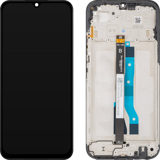 Displej s dotykovou obrazovkou Xiaomi Poco C85 4G / Redmi 15C 4G, s rámom, Európska verzia, čierny, Service Pack 560002P15AE00