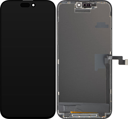 Displej s dotykovou obrazovkou ZY pre Apple iPhone 16 Pro Max, s rámom, verzia LCD In-Cell IC Movable, čierna