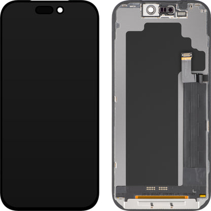 Displej s dotykovou obrazovkou ZY pre Apple iPhone 17 Pro, s rámom, verzia LCD In-Cell IC Movable, čierna