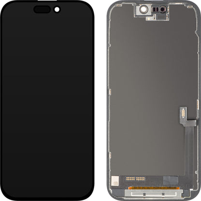 Displej s dotykovou obrazovkou ZY pre Apple iPhone 17, s rámom, verzia LCD In-Cell IC Movable, čierna