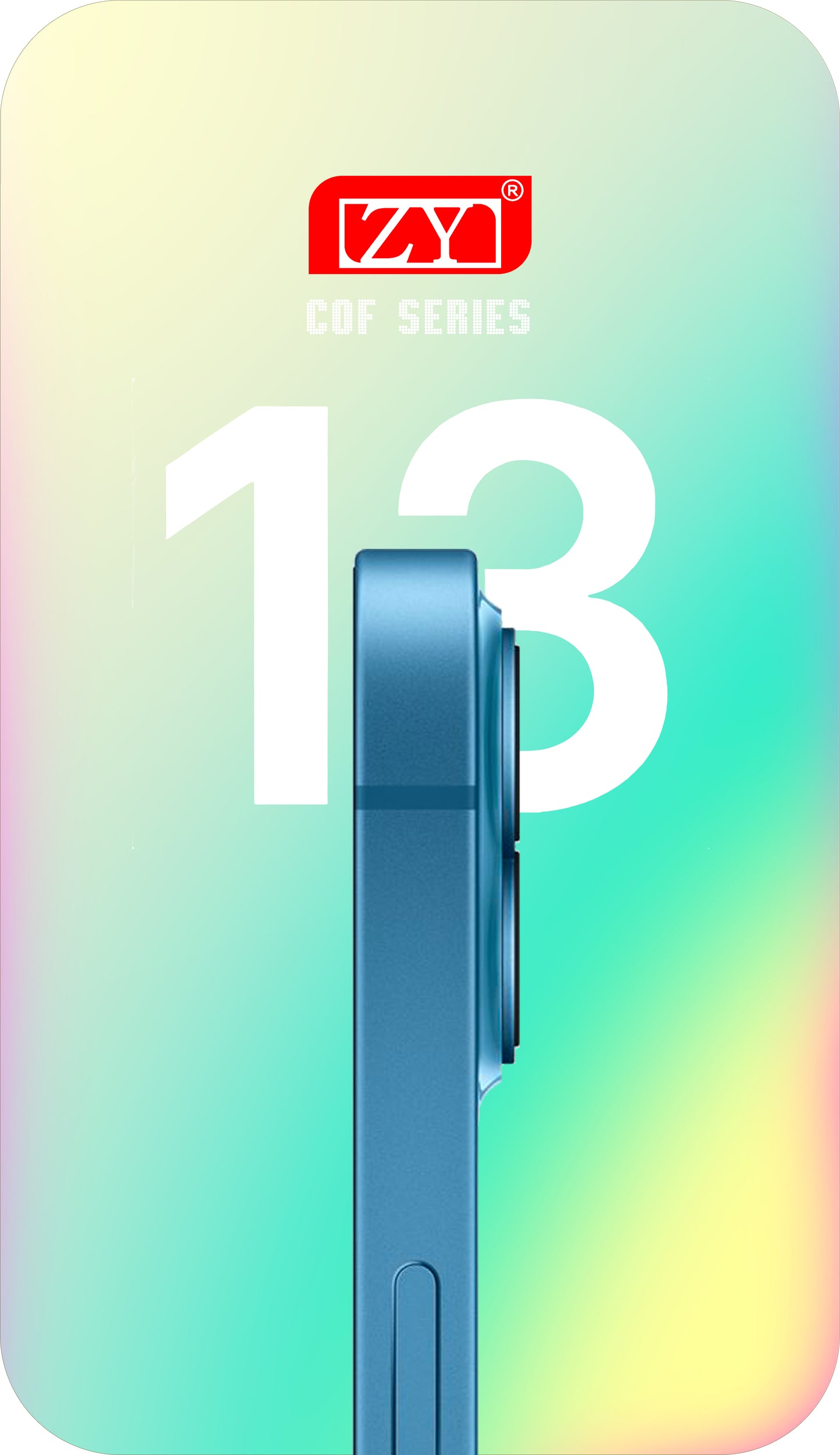 ZY dotykový displej pre Apple iPhone 13, s rámom, verzia s pohyblivým LCD displejom v bunke IC, čierny 