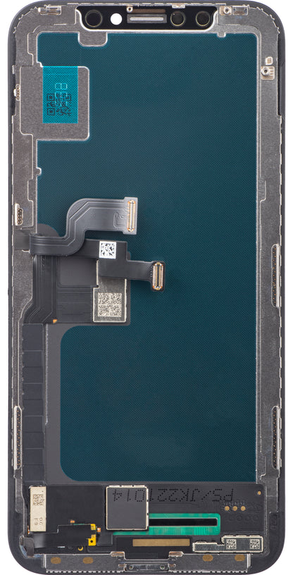 Dotykový displej JK pre Apple iPhone X, s rámom, verzia In-Cell LCD, čierny