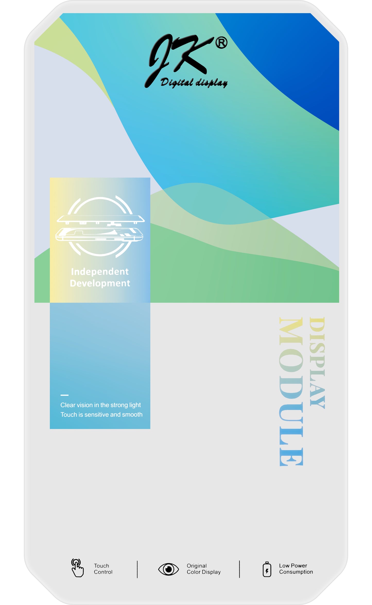 Dotykový displej JK pre Apple iPhone 12 Pro Max, s rámom, verzia In-Cell LCD, čierny