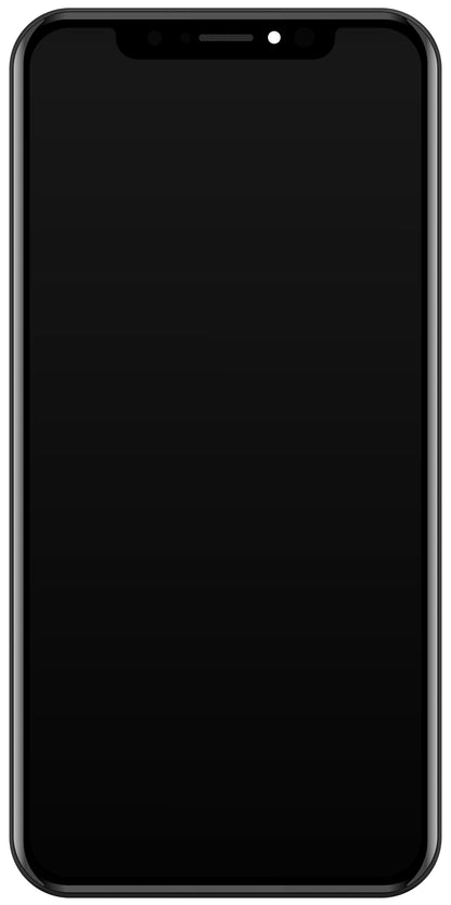 JK Dotykový displej pre Apple iPhone XS, s rámom, verzia In-Cell LCD, čierny