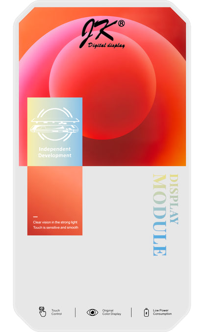 Dotykový displej JK pre Apple iPhone XR, s rámom, verzia In-Cell LCD, čierny