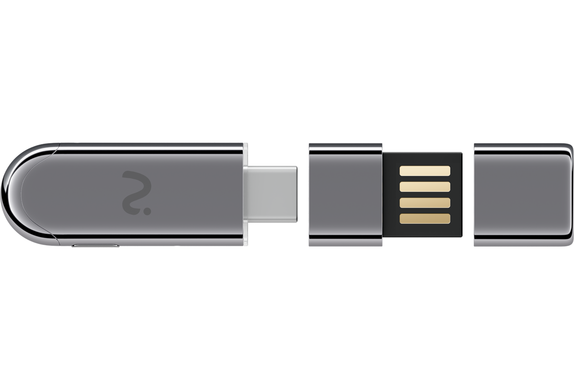 Záznamové zariadenie / Diktafón Viaim NoteKit AI, USB-C / USB-A, Sivá