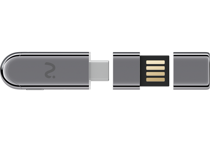 Záznamové zariadenie / Diktafón Viaim NoteKit AI, USB-C / USB-A, Sivá
