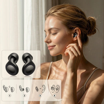 Ušné zátky Tech-Protect QuietFit, Čierne