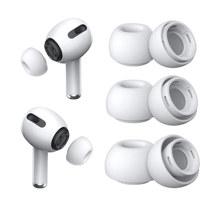 Štuple Techsuit ET1 pre Apple AirPods Pro Series, Sada 3 kusy, Biele