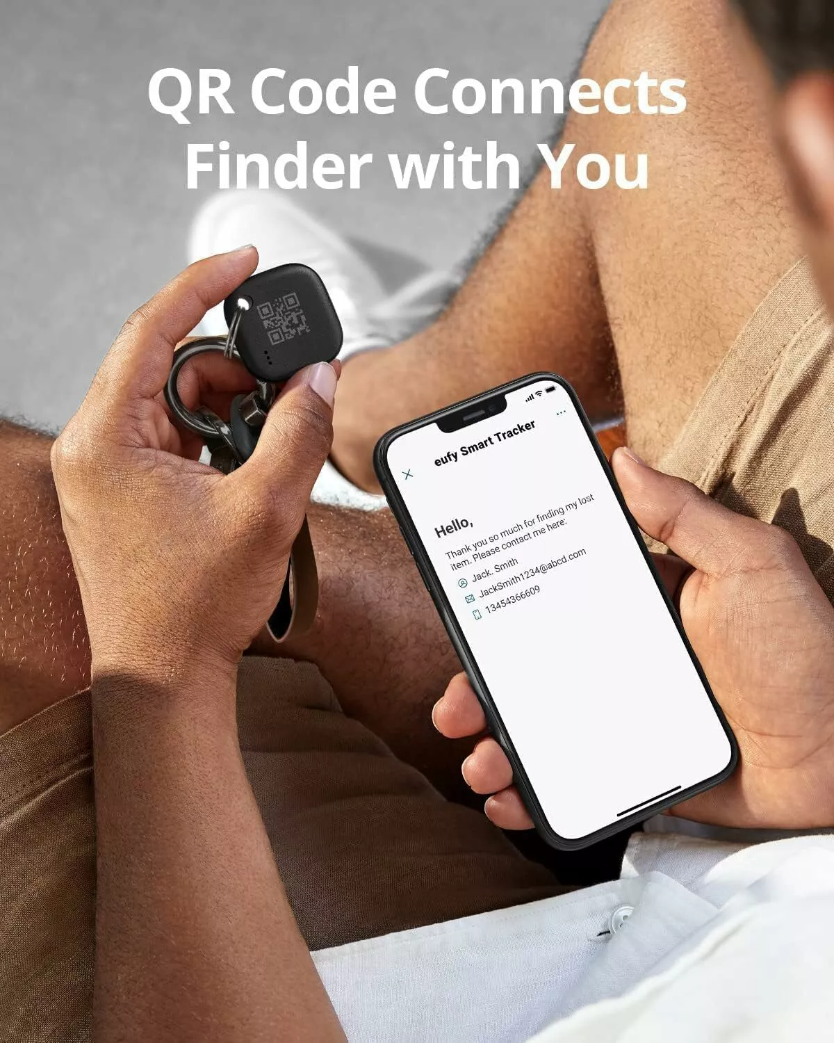 Eufy Security SmartTrack Link pre iOS Series, Sada 4 kusy, Čierna E87B0012