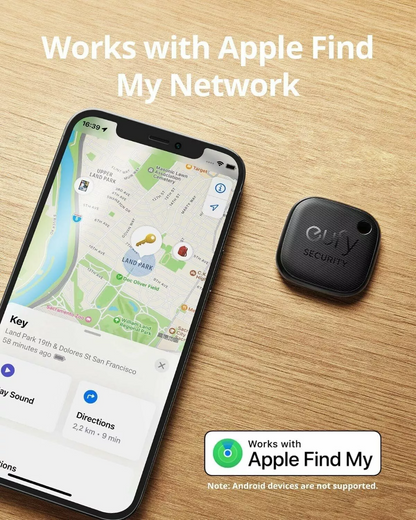 Eufy Security SmartTrack Link pre iOS Series, Sada 4 kusy, Čierna E87B0012