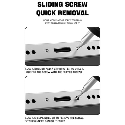 Extractor Bit Luowei LW-331 na vyťahovanie zlomených skrutiek, 2v1