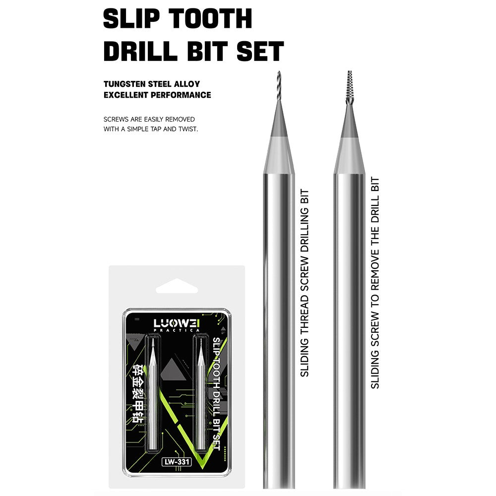 Extractor Bit Luowei LW-331 na vyťahovanie zlomených skrutiek, 2v1