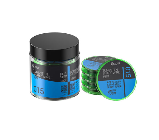 Wolfrámový drôt 2UUL WS-015, 0,015 mm, 100 m, Sada 5 kusov