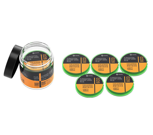 Wolfrámový drôt 2UUL WS-028, 0,028 mm, 100 m, Sada 5 kusov