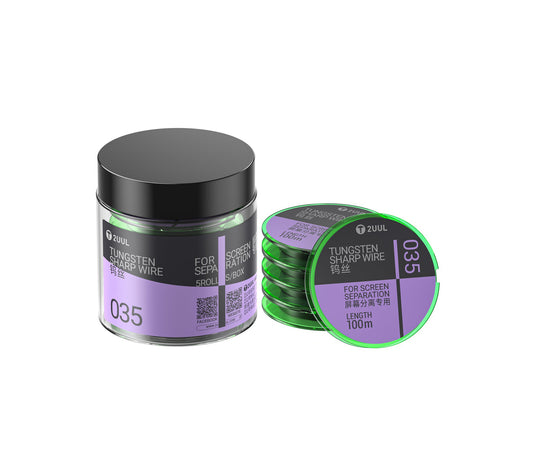 Wolfrámový drôt 2UUL WS-035, 0,035 mm, 100 m, Sada 5 kusov