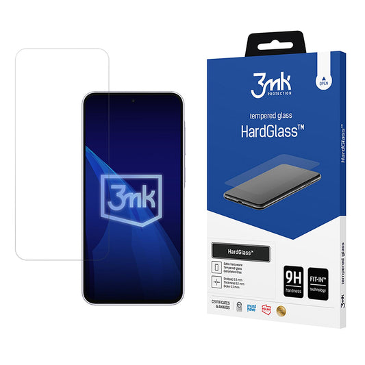 Ochranná fólia na displej 3MK HardGlass pre Samsung Galaxy A37 5G, tvrdené sklo, plné lepidlo